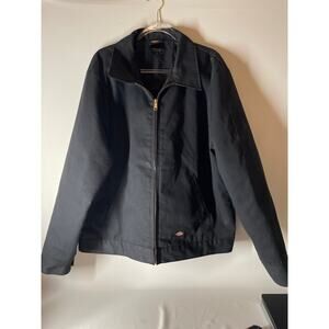 Dickies Insulated Eisenhower Jacket Black Size XL Tall (read) Full Zip